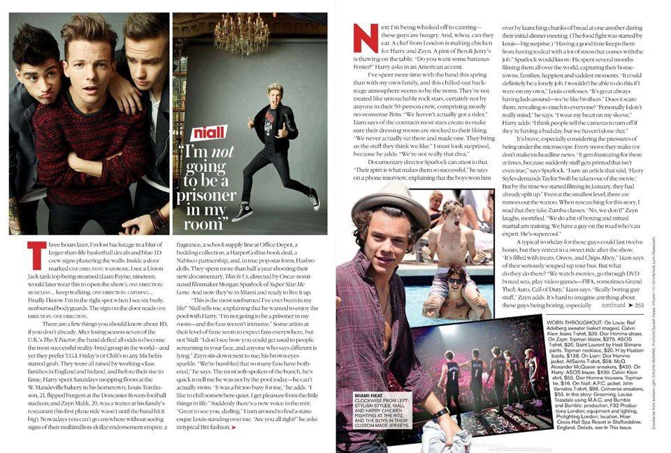 One Direction Teen Vogue September 2013 