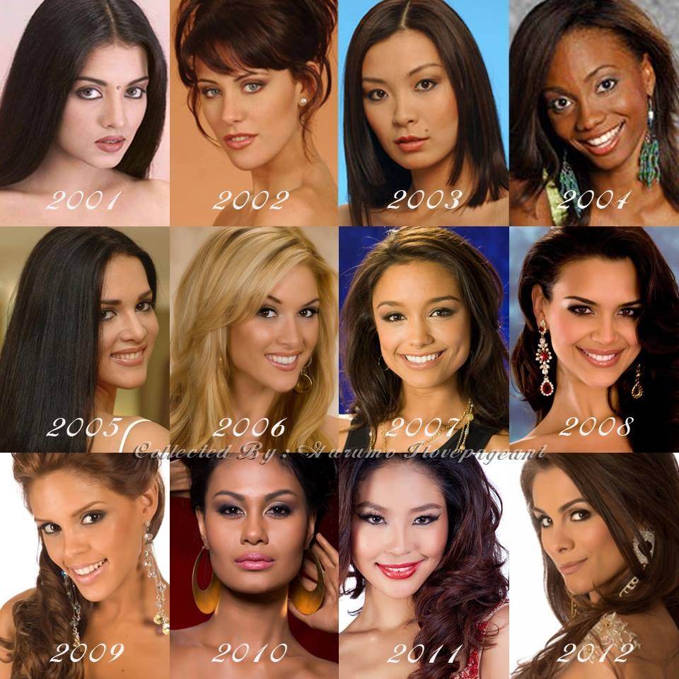 The 4th runner-up Miss Universe 2001 - 2012