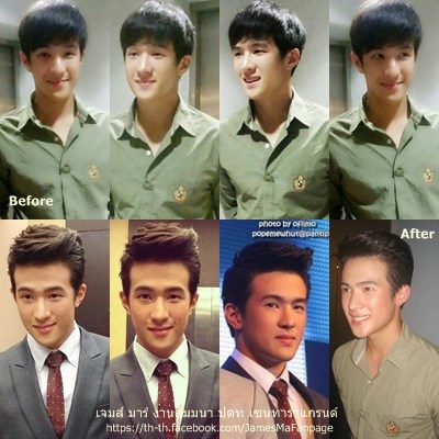 เจมส์มาร์ลุคใสๆ แบบไร้เมคอัพ