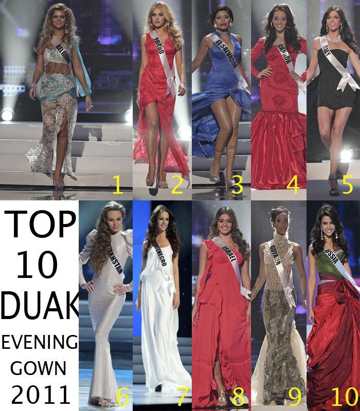 ชุดราตรียอดแย่บนเวที Miss Universe 2011 10 อันดับ