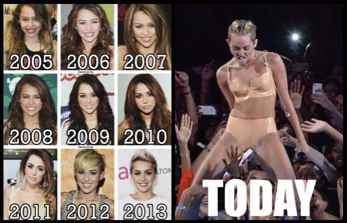 ย้อนดูลุค Miley Cyrus ตั้งแต่ปี 2005 ถึงปัจจุบัน...ชอบตอนไหนมากที่สุด?