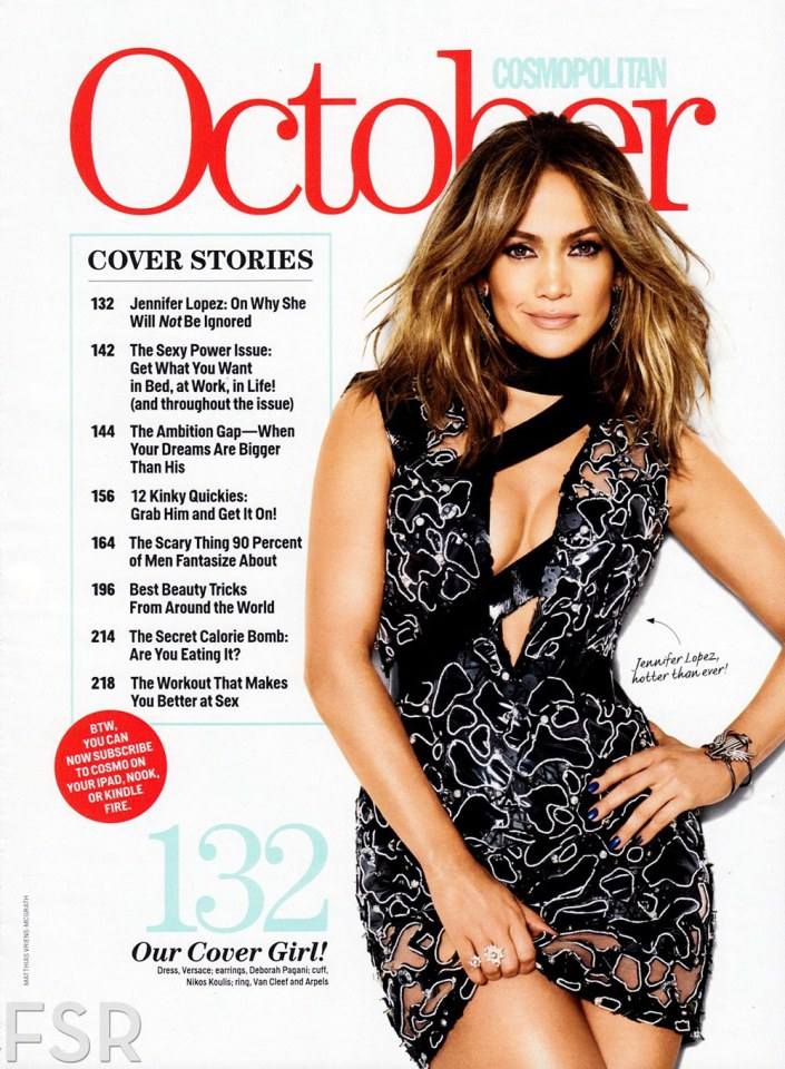 Jennifer Lopez @ Cosmopolitan USA October 2013