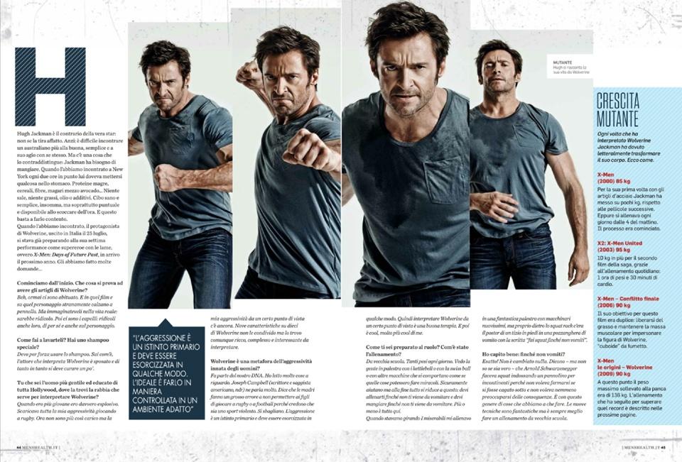 Hugh Jackman @ Men's Health Italia September 2013