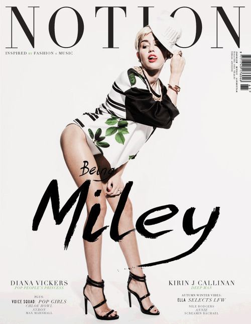 MILEY CYRUS ถ่ายแบบขึ้นปกนิตยสาร NOTION