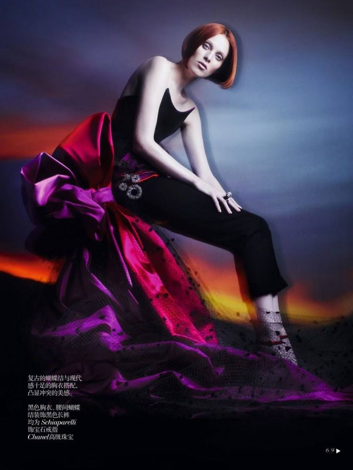 Karen Elson @ Vogue China Collections Autumn/Winter 2013