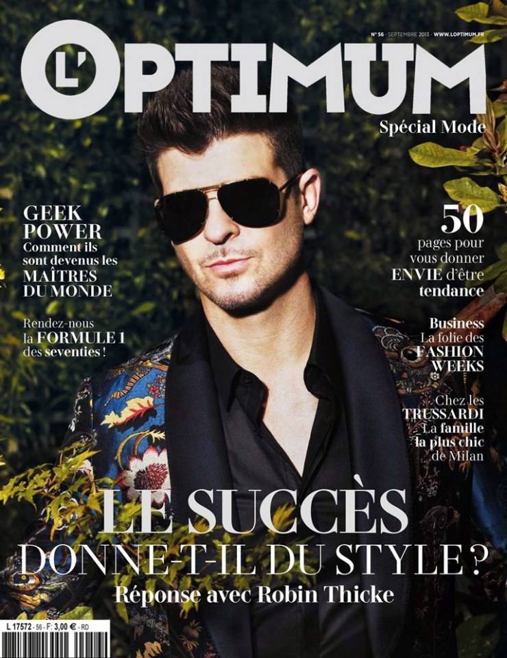 Robin Thicke @ L’Optimum France #56 September 2013