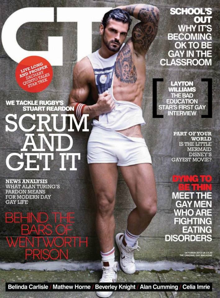 Stuart Reardon @ Gay Times UK October 2013