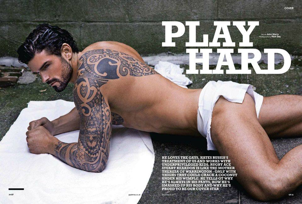 Stuart Reardon @ Gay Times UK October 2013