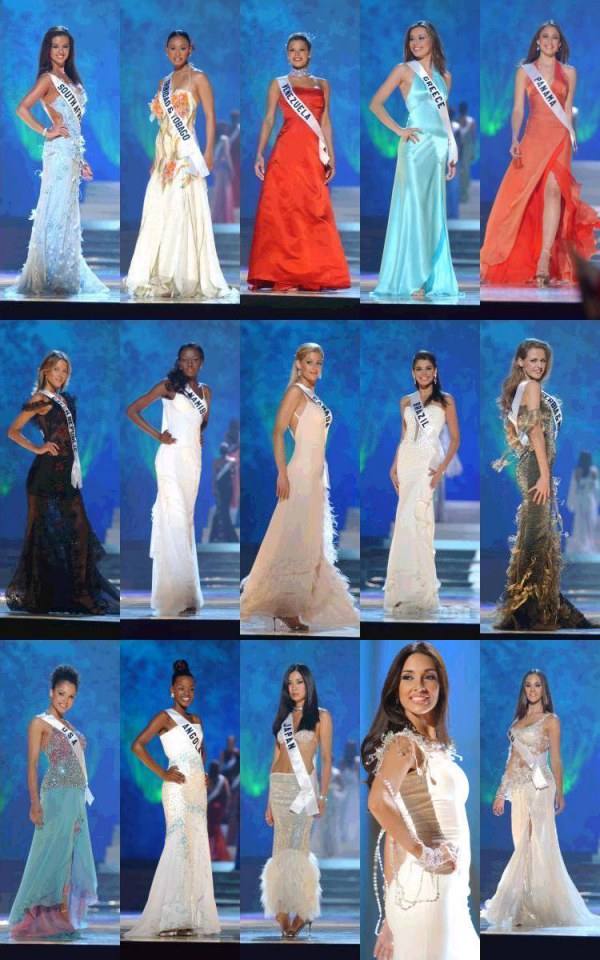 Top 10 15 และ 20 ในการประกวด Miss Universe