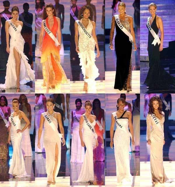 ชุดราตรีในการประกวด Miss U.S.A. แต่ละปี