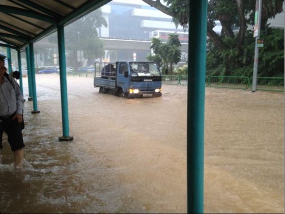 น้ำท่วมที่สิงคโปร์