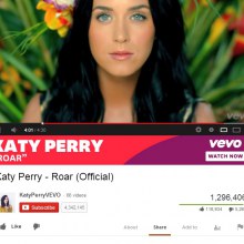 Katy Perry - Roar (Official) พึ่งปล่อยมิวสิควิดีโอตอนตีสาม ยอดวิวในยูทูปตอนนี้ล้านวิวแล้วค่ะ!!!!