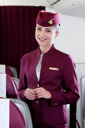 Qatar Airways สายการบินห้าดาวของโลกกับชุดuniformสีเลือดหมูดูภูมิฐานแต่สดใส แกร่งนอกอ่อนใน สมกับเป็นบริการห้าดาวที่ต้องลองไปสัมผัสสักครั้งในชีวิต