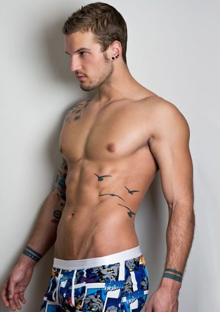 Sexy male body in boxer brief X