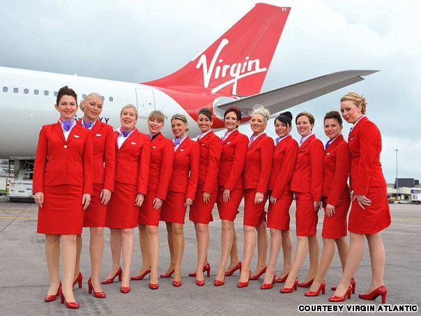 สีแดงแรงฤทธิ์ Virgin Atlantic สายการบินที่ถูกโหวตว่า แอร์โฮสเตส เซ็กซี่ที่สุดในโลก