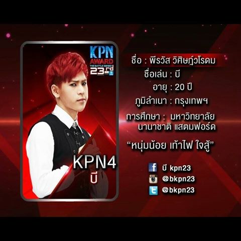 10 คนสุดท้าย KPN2013 คุณเชียร์ใคร??