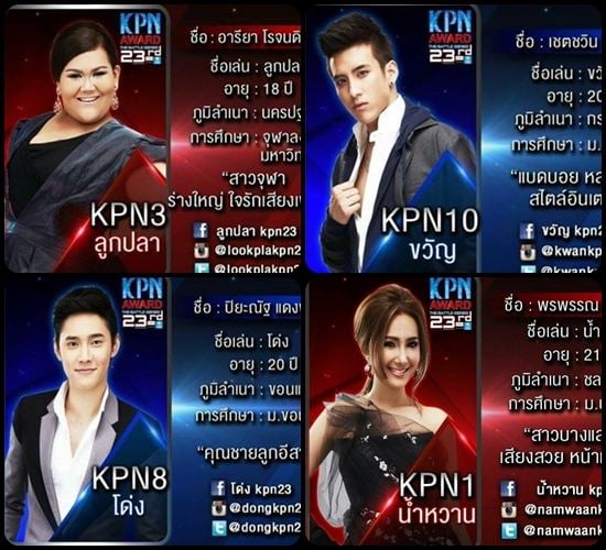 10 คนสุดท้าย KPN2013 คุณเชียร์ใคร??