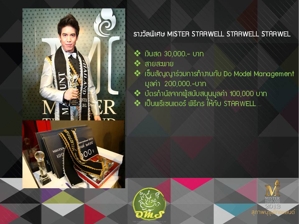 ขอเชิญชายหนุ่มไทย ร่วมประกวด Mister thailand 2013 รับสมัครแล้ววันนี้ - 15 ตุลาคม 2556