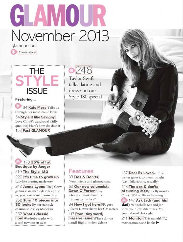 Taylor Swift @ Glamour UK November 2013