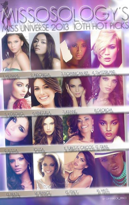 Miss Universe 2013 10th Hot Picks !