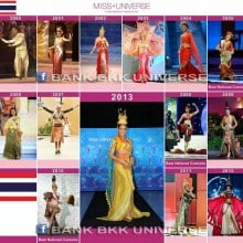 Thailand National Costume for Miss Universe pageant in 2000-2013