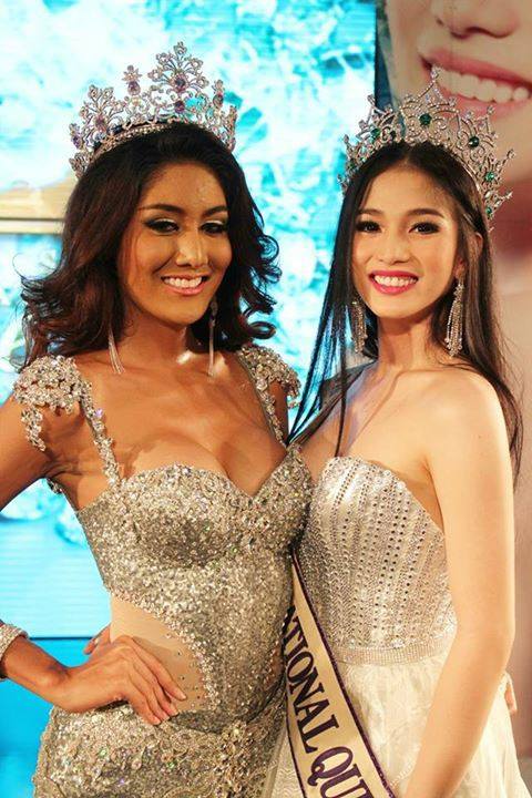 Nethnapada Kanrayanond and Kevin Balot @Miss International Queen 2013 press con. in Bangkok.