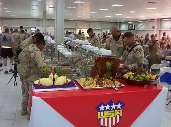มาดูโรงอาหารของทหารอเมริกันในอิรักกัน