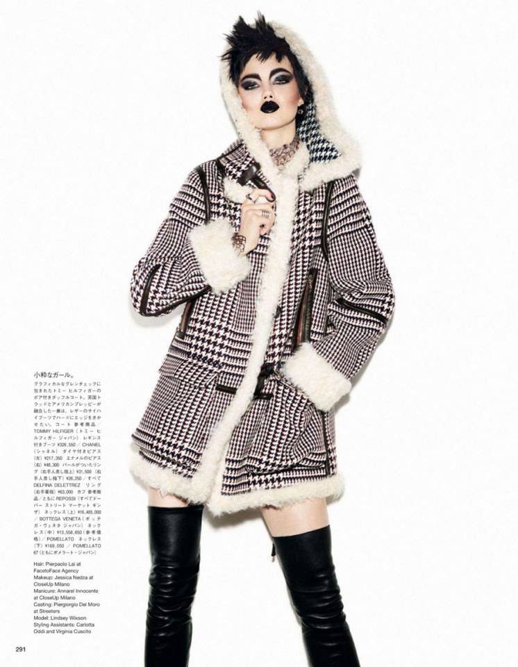 Lindsey Wixson @ Vogue Japan November 2013