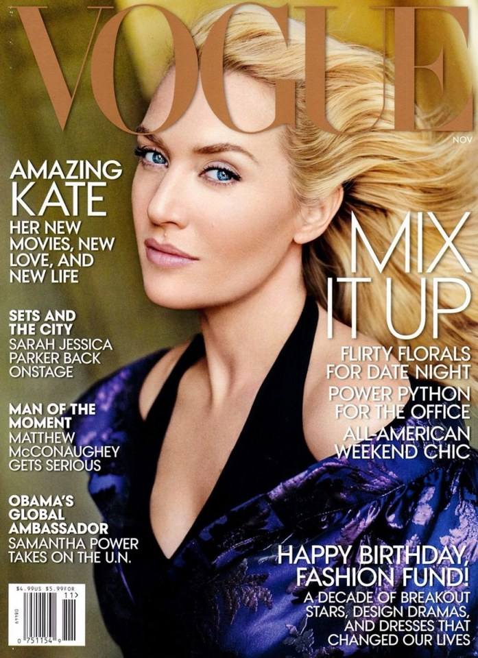 Kate Winslet @ Vogue US November 2013