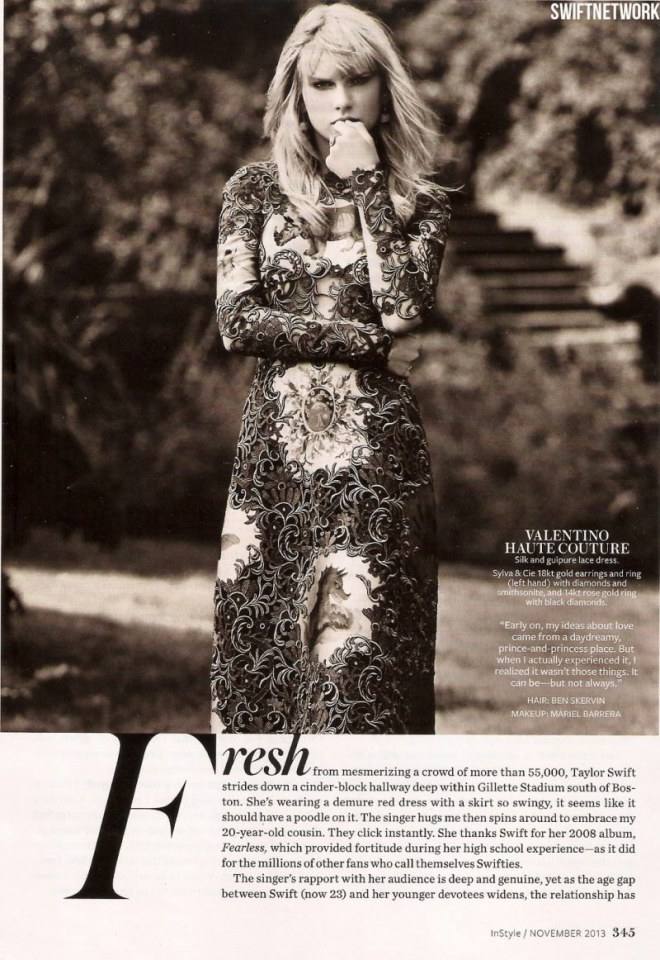 Taylor Swift @ InStyle US November 2013