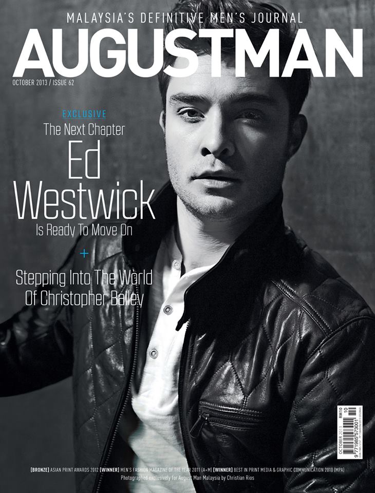 Ed Westwick @ August Man Malaysia October 2013