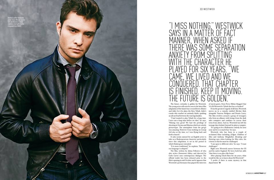 Ed Westwick @ August Man Malaysia October 2013