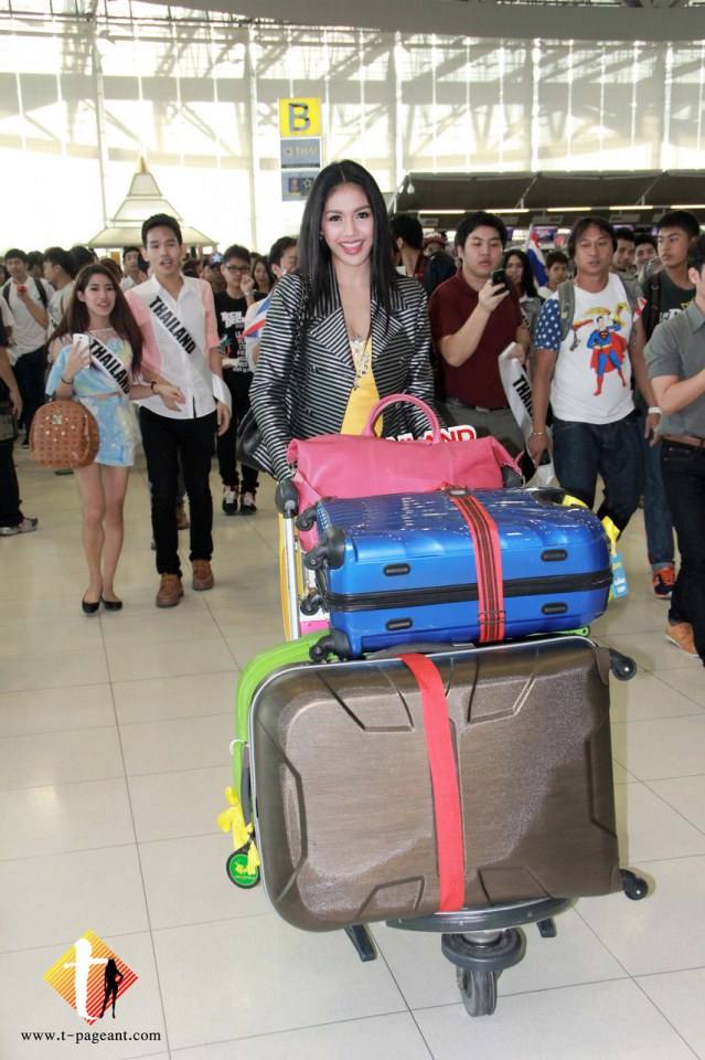 ภาพส่ง ชาลิตา แย้มวัณณังค์  Miss Universe Thailand ไป MOSCOW