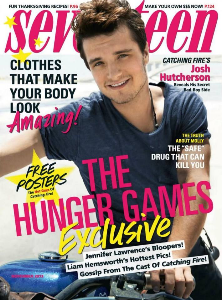 Josh Hutcherson @ Seventeen USA November 2013