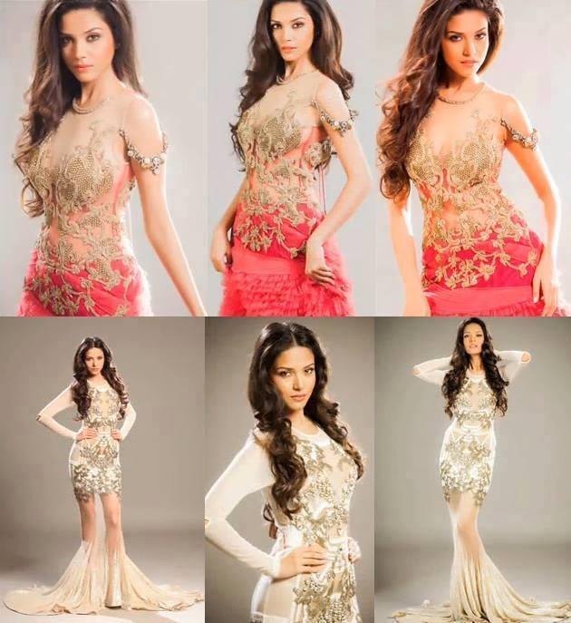 Miss universe India 2013 evening gown !!! ชุดราตรีหลัก นางงามอินเดีย 2013