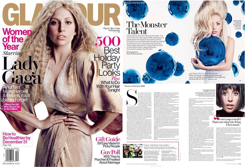 Lady Gaga @ Glamour USA December 2013