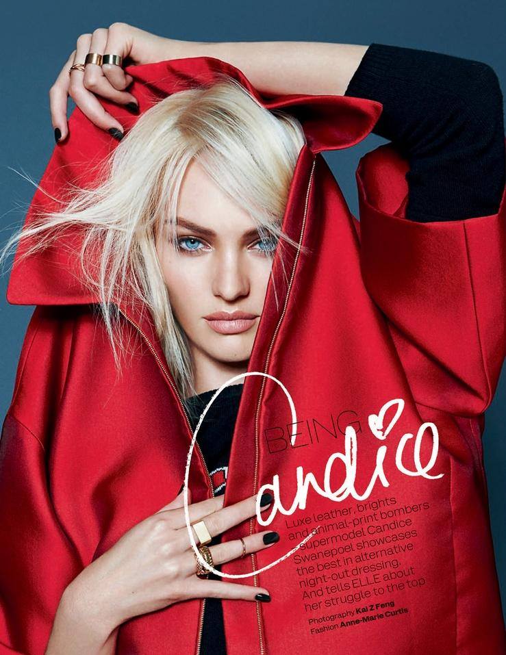 Candice Swanepoel @ Elle UK December 2013