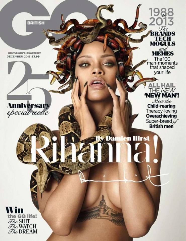 Rihanna @ GQ UK December 2013