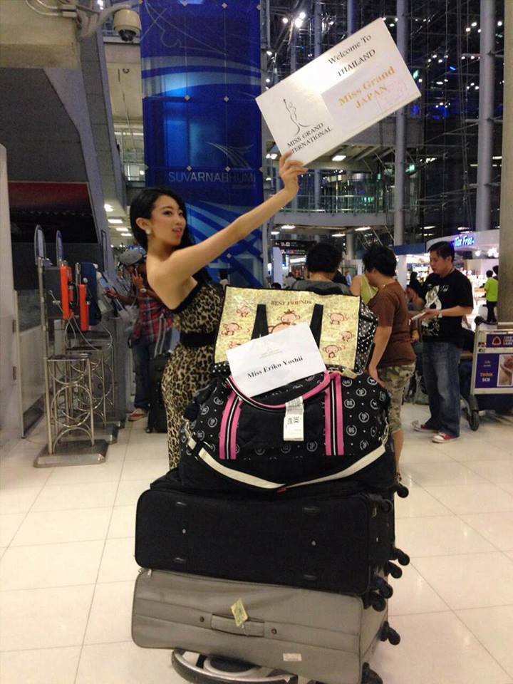 Just Arrived at Suvarnabhumi Airport Miss Grand International 2013