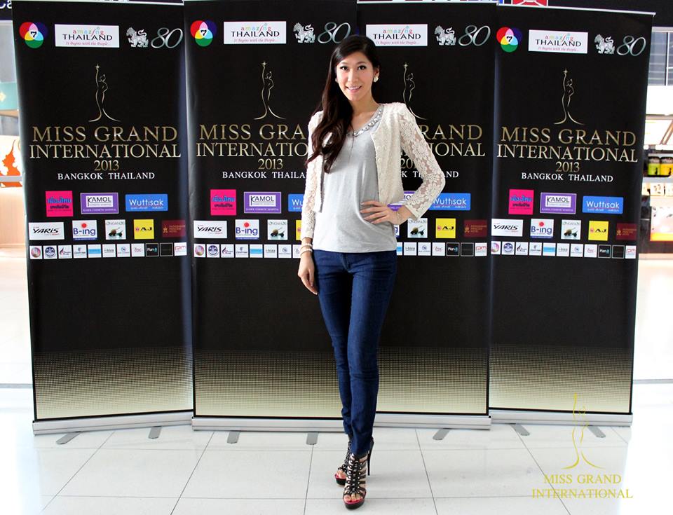 Just Arrived at Suvarnabhumi Airport Miss Grand International 2013