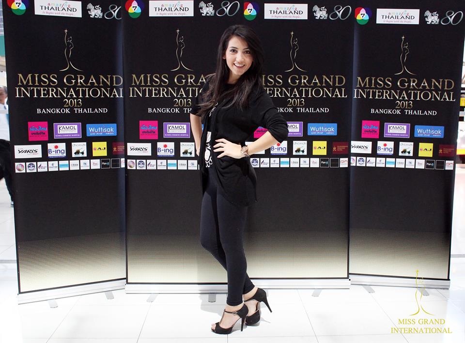 Just Arrived at Suvarnabhumi Airport Miss Grand International 2013