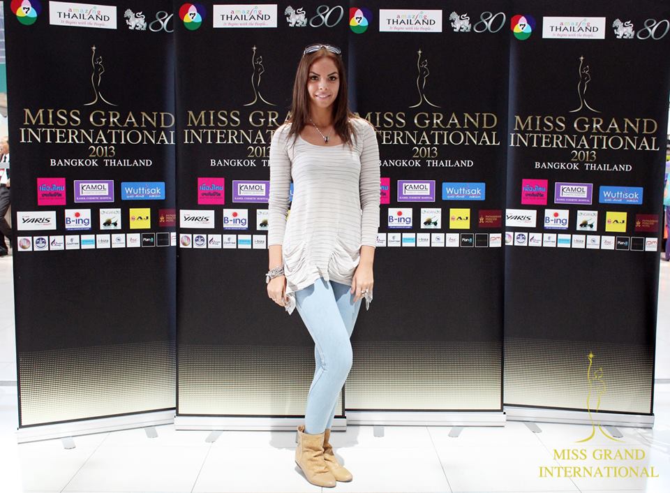 Just Arrived at Suvarnabhumi Airport Miss Grand International 2013