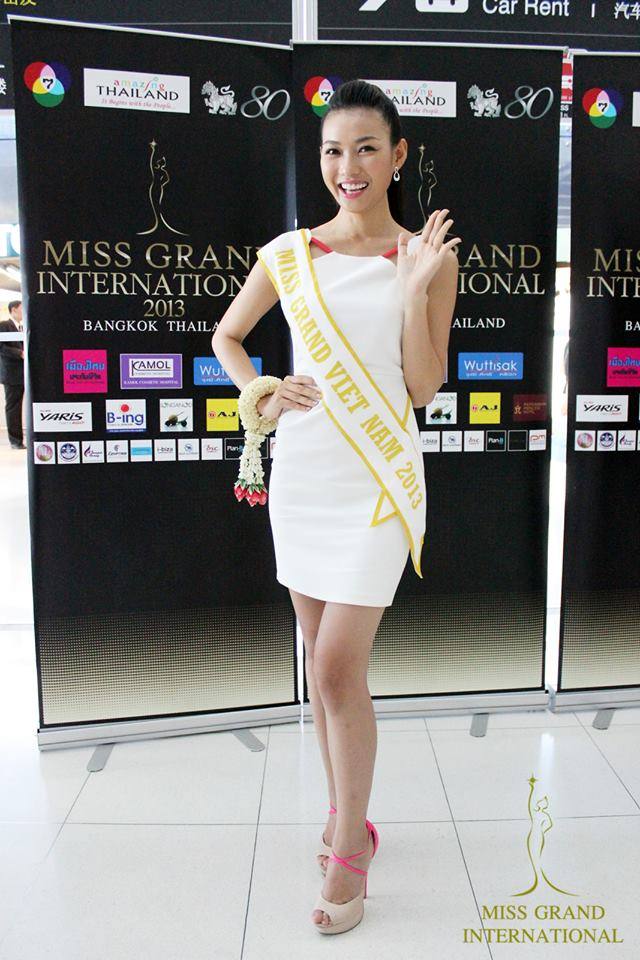 Just Arrived at Suvarnabhumi Airport Miss Grand International 2013