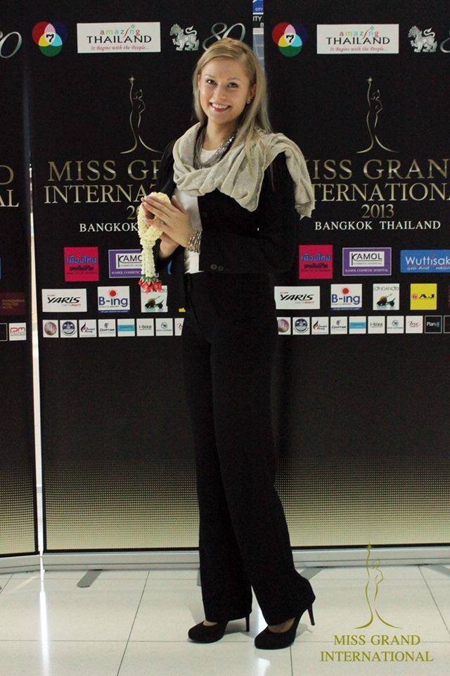 Just Arrived at Suvarnabhumi Airport Miss Grand International 2013