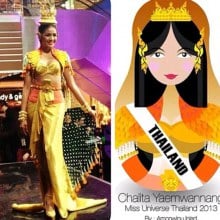 Miss Universe Thailand 2013. National costume in miss univers 2013