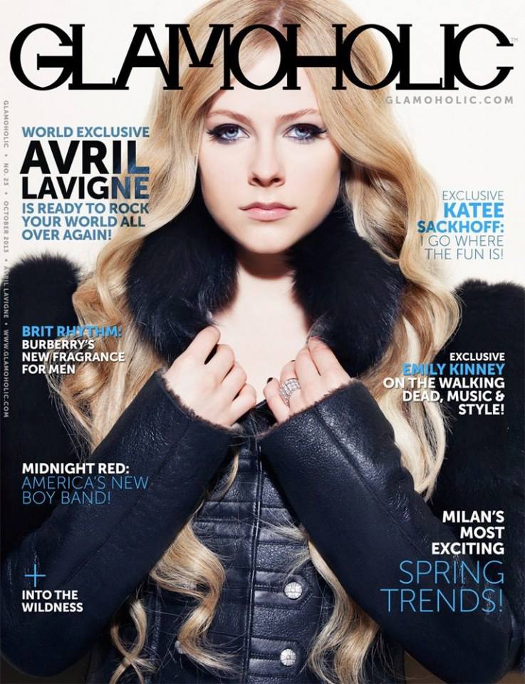 Avril Lavigne @ Glamoholic Magazine October 2013