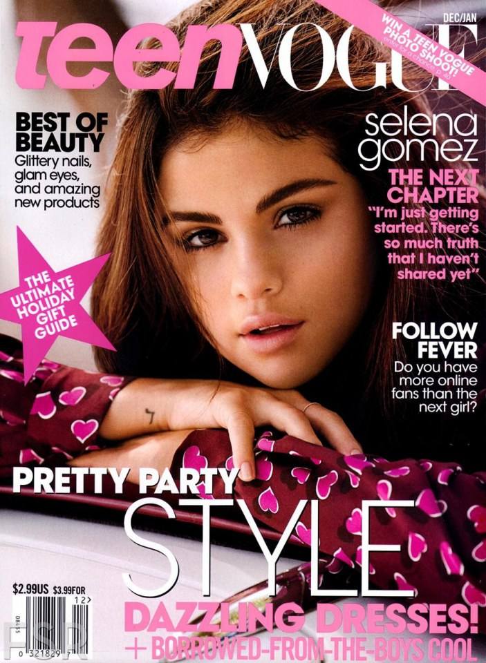 Selena Gomez @ Teen Vogue December 2013