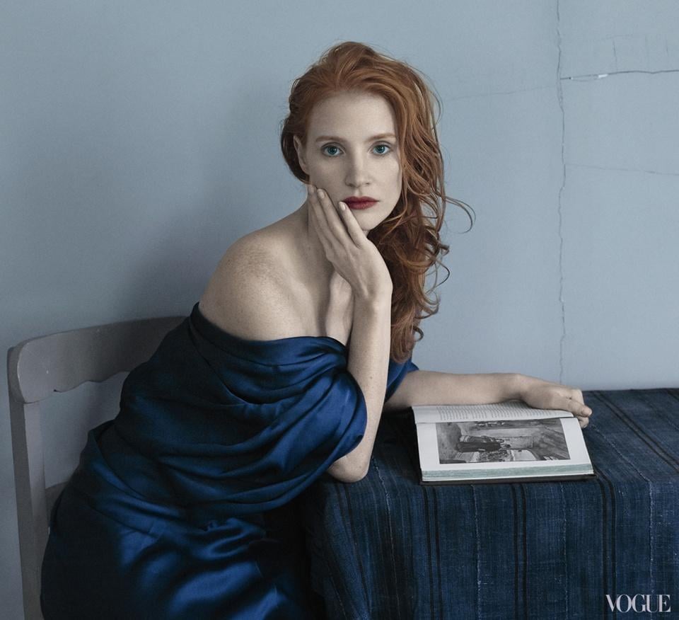 Jessica Chastain @ Vogue US December 2013