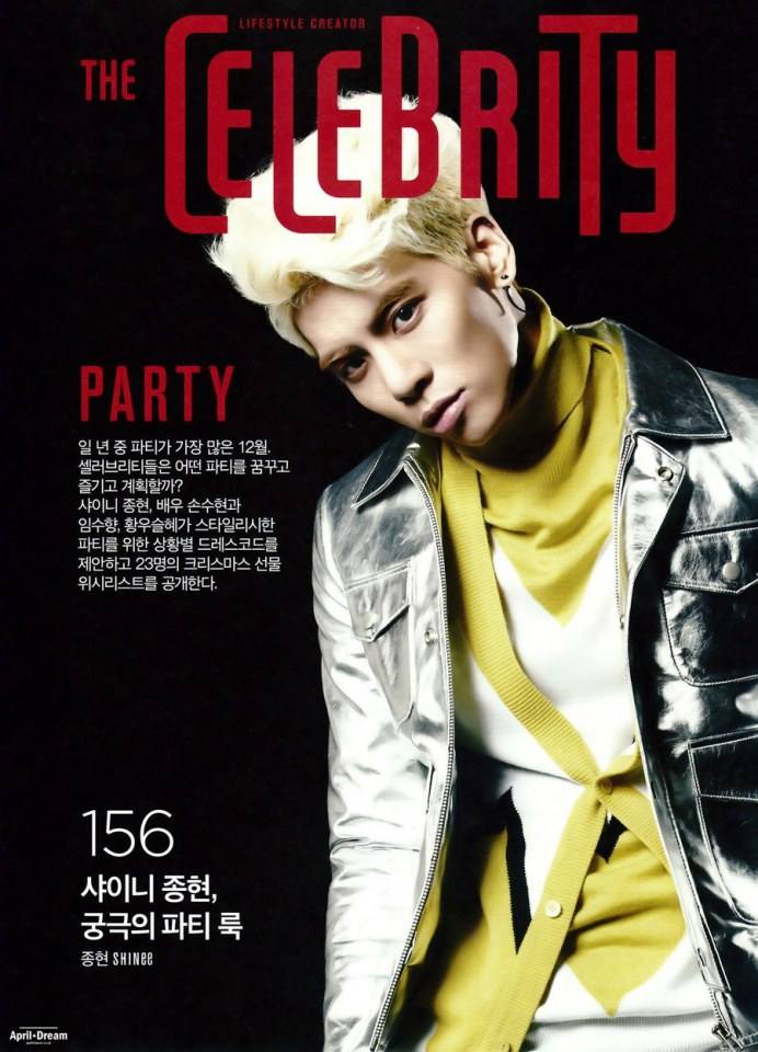 SHINee Jong Hyun @ The Celebrity Magazine December 2013