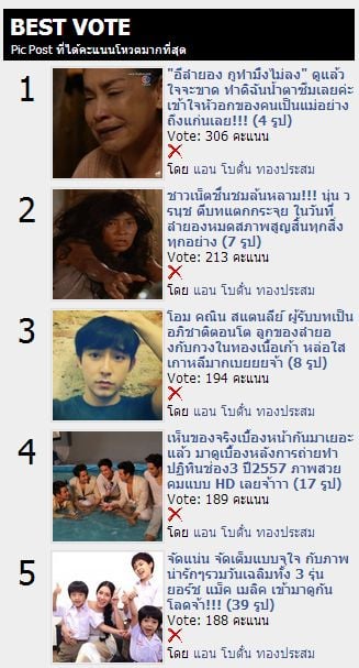 อ๊าย ขอบคุณทุกคนที่voteให้กับกระทู้ของโบตั๋นจนทำให้กระทู้ดิฉันขึ้น best vote ทั้งห้าอันดับแรกค่า ^O^